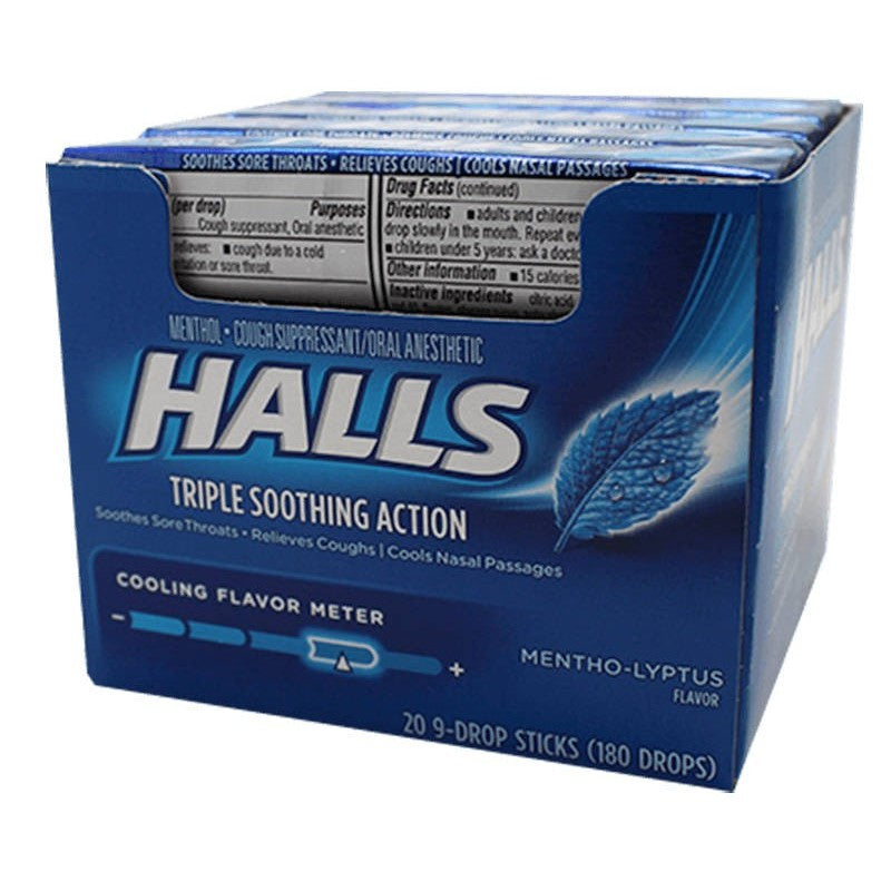 HALLS MENTHO LYPTUS 20/9CT