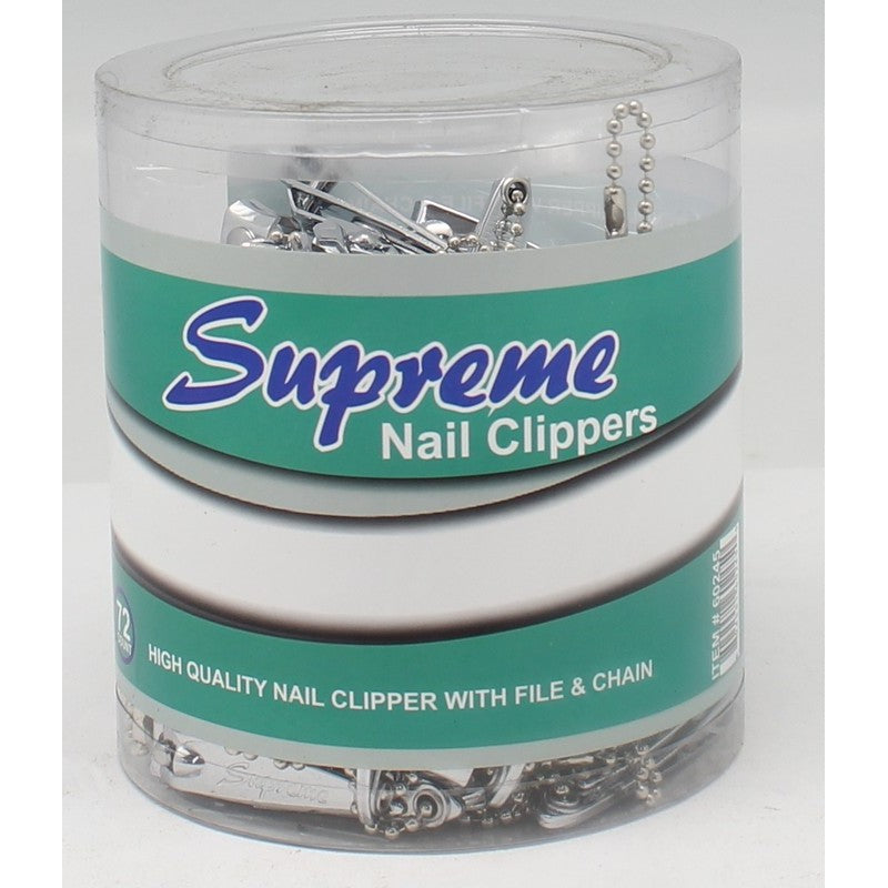SUPREME NAIL CLIPPER W/FI 72CT