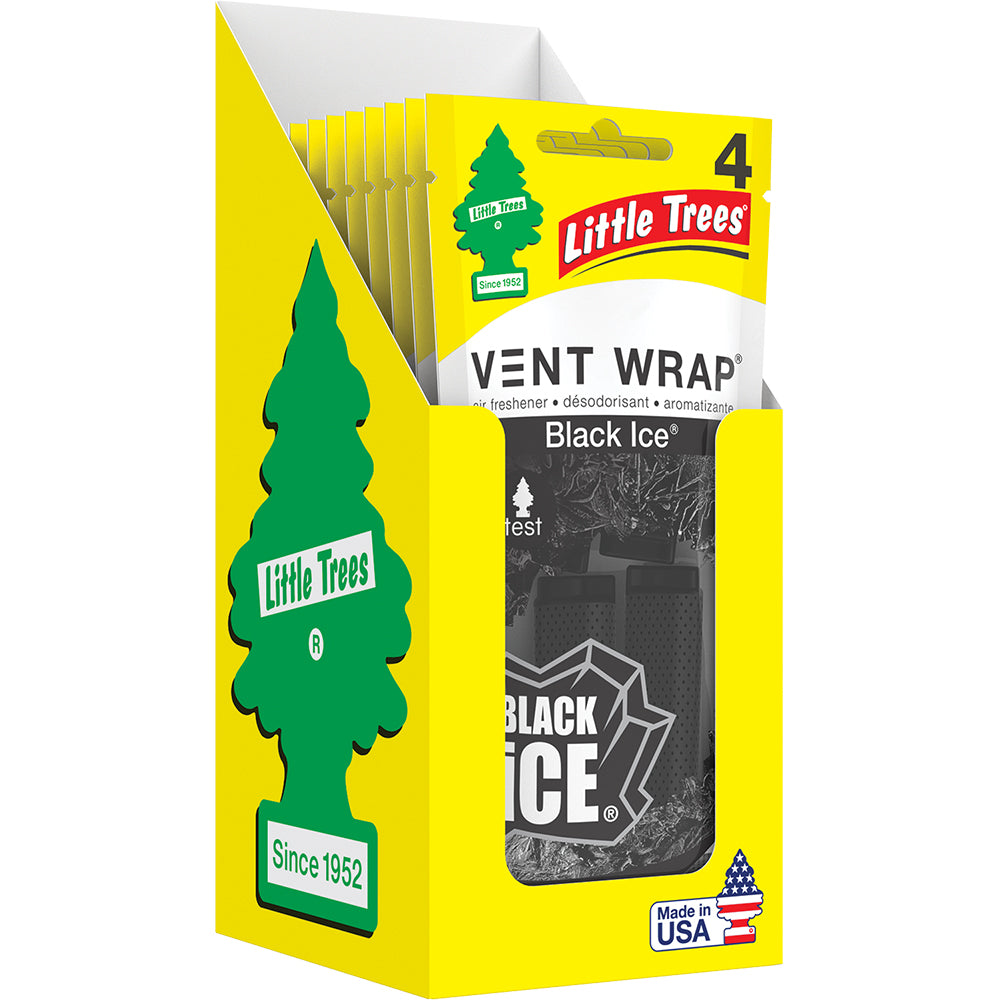 TREE 8/4PK VENT WRAP BLACK ICE