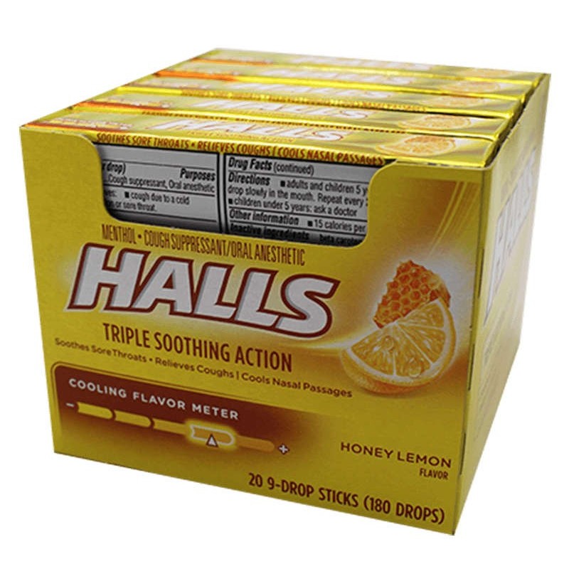 HALLS HONEY LEMON 20/9CT