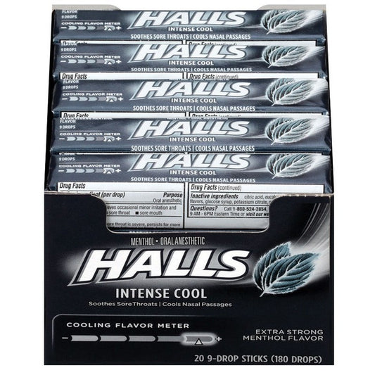 HALLS BLACK COOL  20/9CT