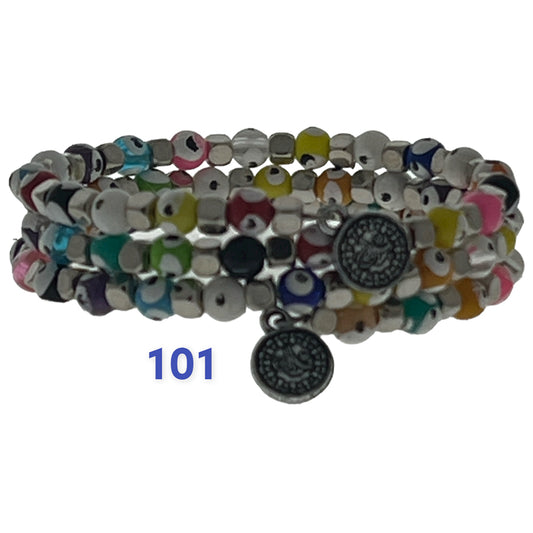 EVIL EYE BRACELET COLORED