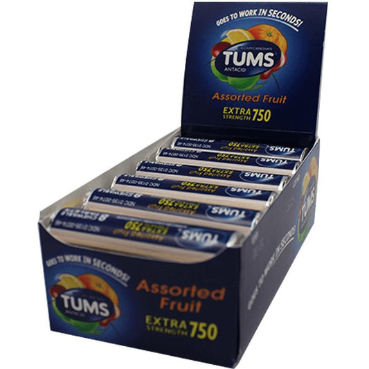 TUMS EX ASST FRUIT 12/8CT