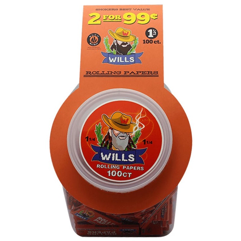 JAR WILLS 1 1/4 ORANGE 100CT